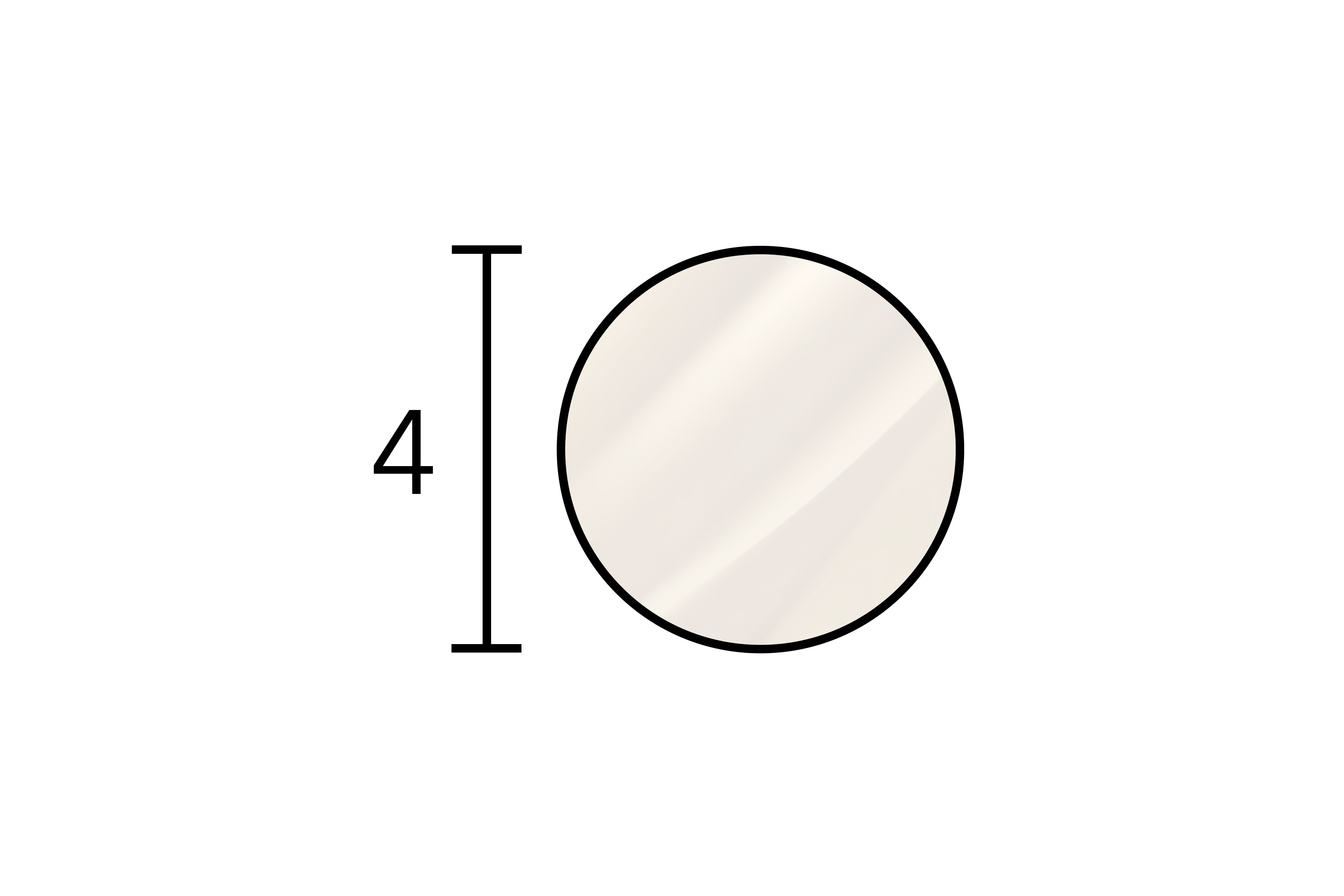 Perfil de la varilla de soldar D ø4