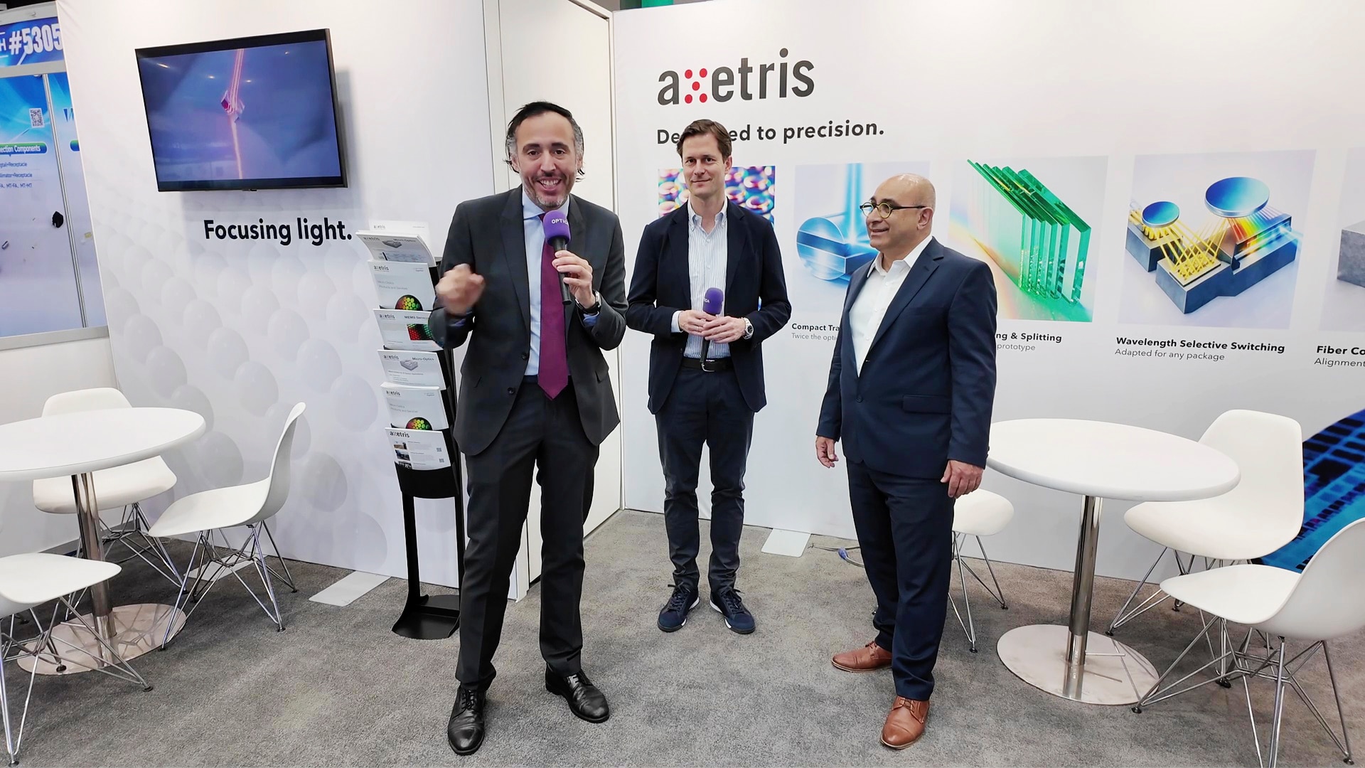 Axetris在OFC 2026展台展示微光学创新，聚焦高速光学系统和精密光子集成解决方案。