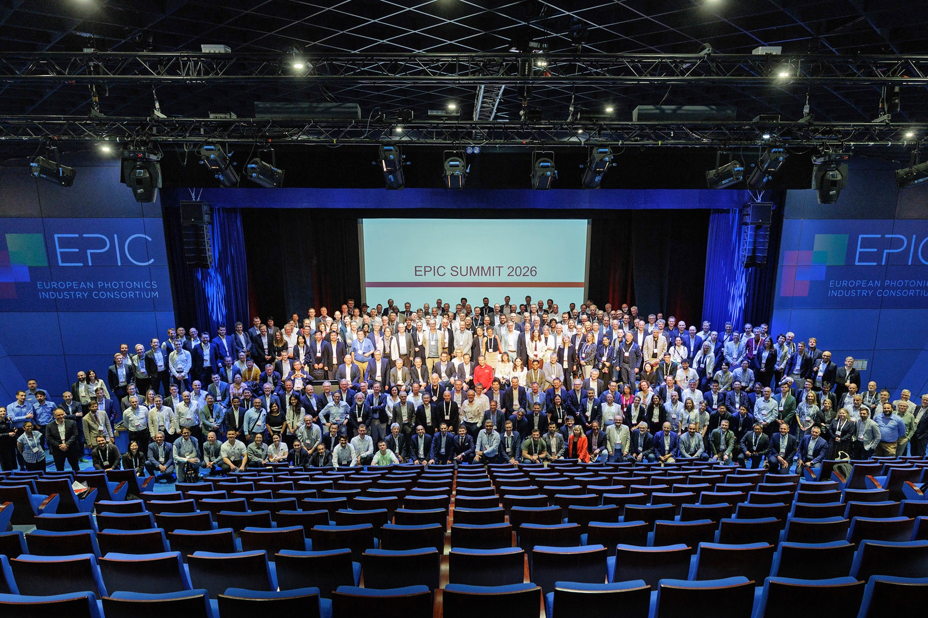 Dr. Frank Bose representing Axetris at the EPIC Summit 2026 in France, engaging with photonics industry leaders.