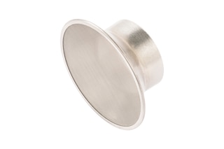 Stainless steel filter, slidable to the suction side