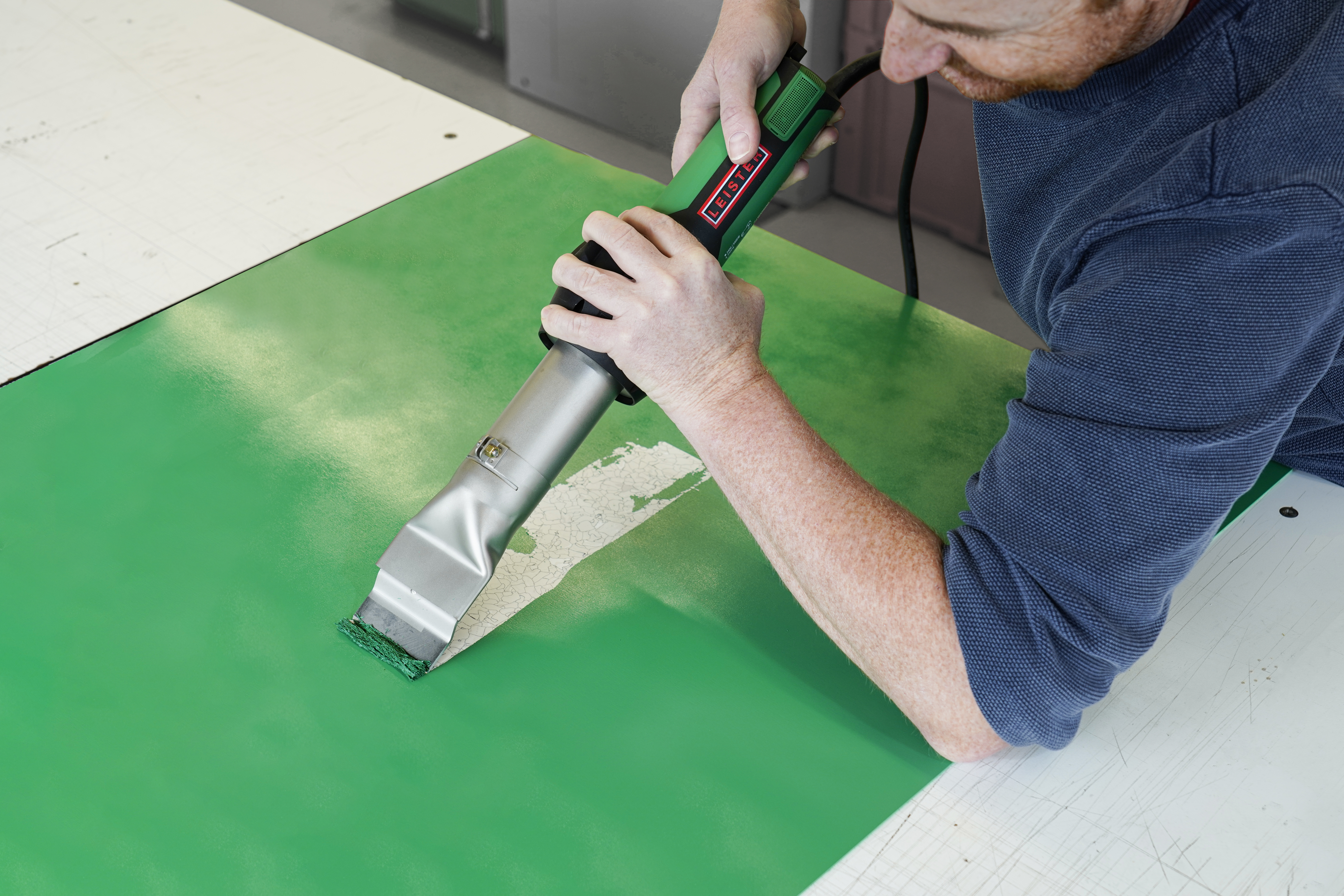 Leister Rutledge Paint removal with Leister heat guns